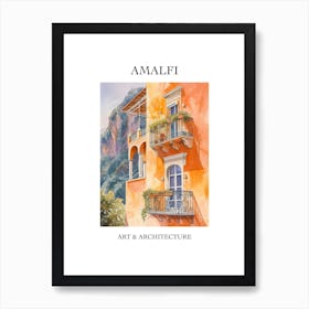 Amalfi Travel And Architecture Poster 1 Art Print