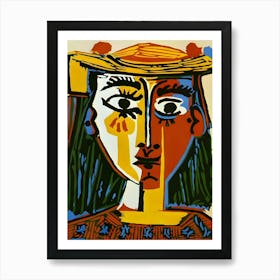 Pablo Picasso Woman With A Hat 1 Art Print