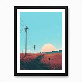 Landscape Minimalism Art Print