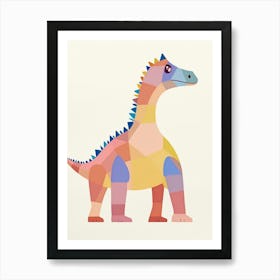 Nursery Dinosaur Art Pachycephalosaurus 1 Art Print