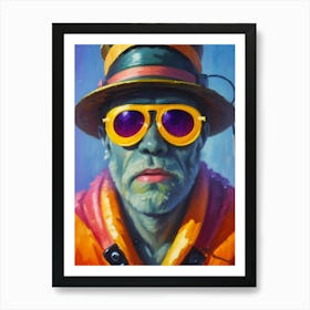 Man In A Hat 2 Art Print