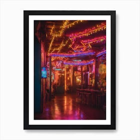 Neon Lights 0 (2) Art Print