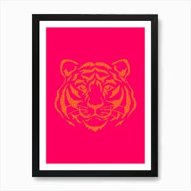 Tiger Head Art Print