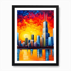 Bright Chicago Art Print