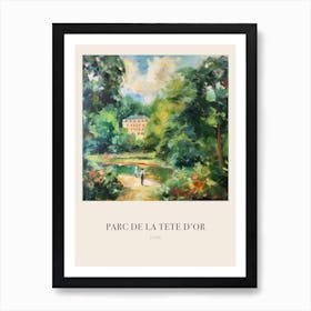 Parc De La Tete D Or Lyon France 3 Vintage Cezanne Inspired Poster Art Print