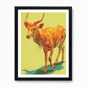 Deer Illustration 12 Art Print