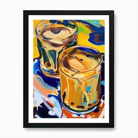 Butterscotch Pudding Painting 1 Art Print