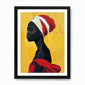 African Woman 50, Boho Art Print