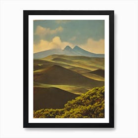 Timanfaya National Park 2 Spain Vintage Poster Poster