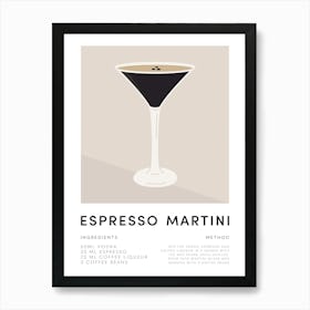 Espresso Martini No.1 Art Print
