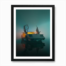 Car In The Fog Art Print