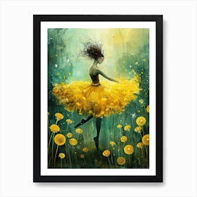 Dandelion ballerina 3 Art Print