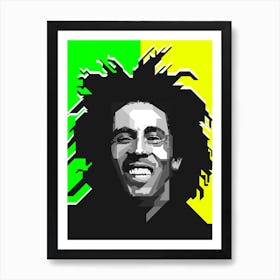 Bob Marley Reggae Music Illustration Art Print