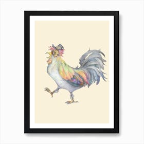 Steampunk Rooster Art Print