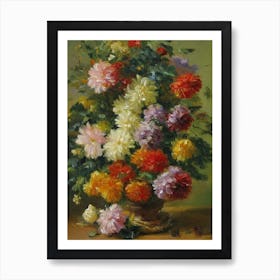 Chrysanthemums Painting 5 Flower Art Print