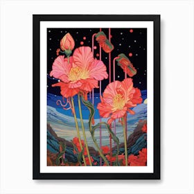 Surreal Tulip Illustration Art Print