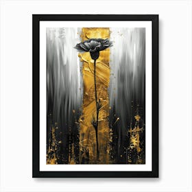 Black And Gold 108 Art Print