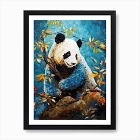 Panda Art In Mosaic Art Style 3 Art Print