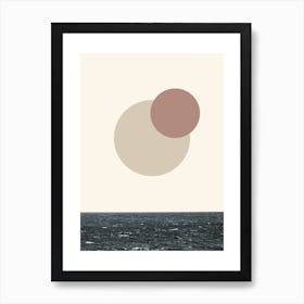 Nature Eclipse Sea Art Print