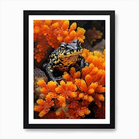 Fire Bellied Toad Realistic 5 Art Print