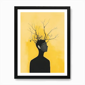 Tree In The Head Art Print