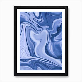 Abstract Blue Background Art Print