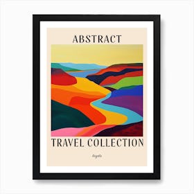 Abstract Travel Collection Poster Angola 1 Art Print