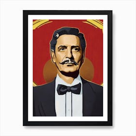 Ronald Colman Illustration Movies Art Print