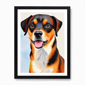 Miniature Pinscher 4 Watercolour Dog Art Print