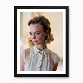 Carey Mulligan Retro Collage Movies Art Print