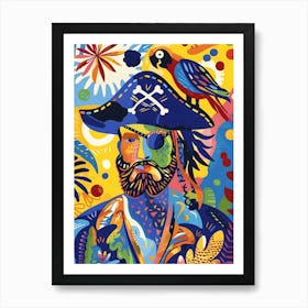 Matisse Inspired, Pirate, Fauvism Style Art Print