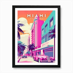 Miami Florida Travel Art Print