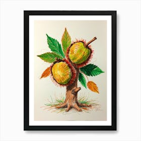 Chestnut Tree Art Print
