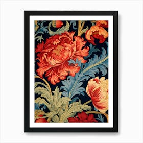 Floral Wallpaper Art Print