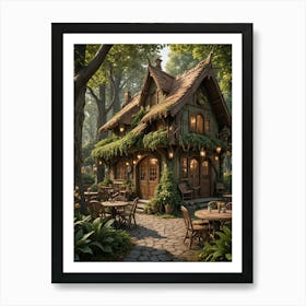 Fairy House In The Woods Art Print