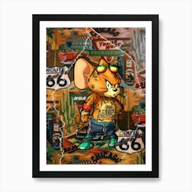 Jerry Gangster Art Print