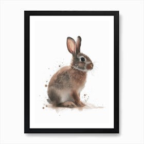 Polish Rabbit Nursery Illustration 3 Art Print