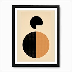 Nostalgic Nuances; Mid Century Geometry Art Print