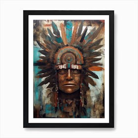 Spirits Awaken: Native American Artistry Reimagined Art Print