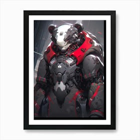 Futuristic Bear Art Print