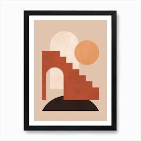 Architectural geometric shapes 15 Art Print