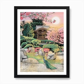 Kew Gardens Japanese Gateway Art Print