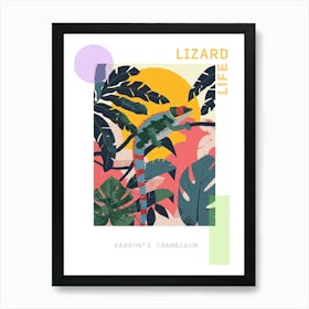 Parson S Chameleon Abstract Modern Illustration 2 Poster Art Print