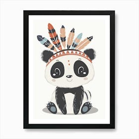 Cute Panda Art Print