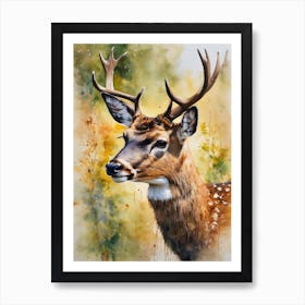 Mute Deer Art Print