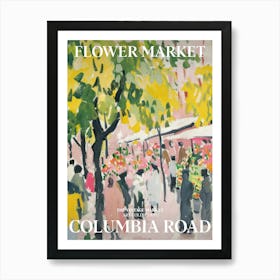 Vintage Flower Market Painting Columbia Road London 5 Art Print