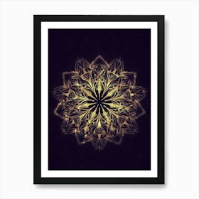 Mandala design. Gold ornament design.Abstract. Geometric ornamental  Art Print