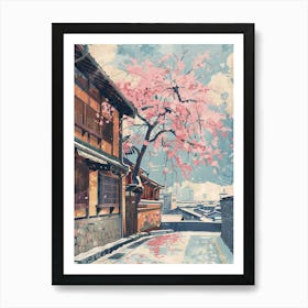 Nagoya Japan 1 Retro Illustration Art Print