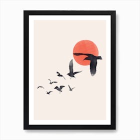 Birds In The Sky Art Print