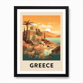 Vintage Travel Poster Greece 10 Art Print